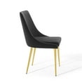 thumbnail image 5 of Modway Scoop 17.5" Stainless Steel Performance Velvet Dining Chair in White/Gold, 5 of 10