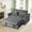 Dark Grey, variant on Gewnee 52.75" Convertible Sleeper Sofa Bed Adjustable Backrest with Pillows for Living Room Apartment.Light Grey