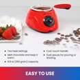 thumbnail image 3 of Fundidor de chocolate de una sola olla Total Chef - Capacidad de 8.8 oz (250 g), olla eléctrica para fondue caliente con más de 32 accesorios, sirve para 1 taza de chocolate negro o blanco derretido p, 3 of 5