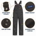 thumbnail image 5 of Bass Creek Outfitters Mens Overalls - Insulated Bib Overalls for Men Duck Canvas Mens Jumpsuit Bibs, 5 of 7