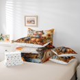 thumbnail image 6 of Manfei Western Farmhouse Screcrow 7-Piece Twin Bedding Sets,Orange Pumpkin Maples Bedding Comforter Set,Hello Fall Sheet Sets For Child,Ultra Soft Home Decor Reversible, 6 of 8