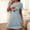Dark Gray, variant on Sakmal Cloud-Like Moomoo Nightgowns Women Playful Black Loose Pajama Sleep Dress Short Heart Print Short Sleeve Crew Neck Nightgowns S-2XL