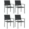 thumbnail image 3 of vidaXL 5 Piece Patio Dining Set Poly Rattan and Steel, 3 of 11