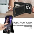 thumbnail image 6 of ELEHOLD Flip Leather Wallet Case for iPhone 14 Pro Max with RFID Blocking Card Slots Holders Magnetic Buckle Kickstand Function Business Style Men Women Case For iPhone 14 Pro Max,Black, 6 of 7