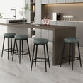 thumbnail image 2 of Bar Stools Set of 2, Counter Height Bar Stools, Kitchen Counter Stools, Mid-Century Modern Backless Counter Stools, 26.3-Inch Tall, Kitchen Island Home Bar, 2 of 9