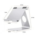 thumbnail image 5 of FLEXSTAND Tablet Stand Holder Angle Adjustable, T1 Desktop Aluminum Tablet Dock Cradle Compatible with iPad Air/Mini, iPad 10.2, iPad Pro 11/12.9, Samsung Tab and More UP to 12.9'', 5 of 11