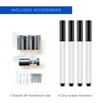 thumbnail image 5 of 21x28 Dry Erase Board for Wall - with .25 White Acrylic and Chrome Stand Off Finish - Perfect Whiteboard for Office, Home, Classroom - Durable and Stylish .25 White Acrylic Dry Erase Board, 5 of 8