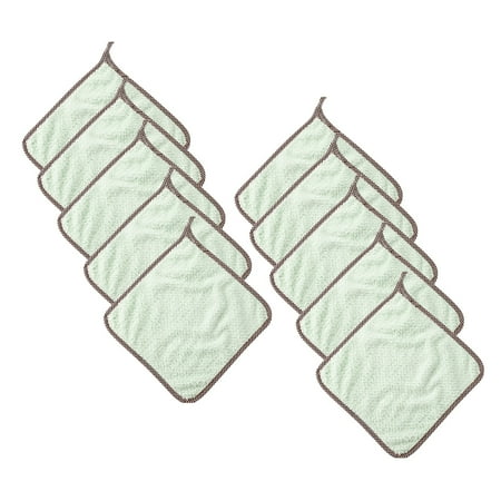 

Shishian 10Pc Hand Towel And Cloth 10Pc Non-Stick Oil Hand Towel Rags Can Be Hung Rags Kitchen Rags Lazy Rags Green Microfiber （Clearance）