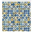 thumbnail image 3 of Ambesonne Mid Century Shower Curtain, Retro Round Mosaic Art, 69"Wx70"L, Sea Blue, 3 of 3