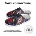 thumbnail image 6 of Picia Astronaut In Cosmic Garden for Women's Lamb-hug Comfy Fleece House Slippers Memory Foam, Slip-on House Shoes Indoor Outdoor-46/47, 6 of 7