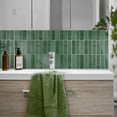 thumbnail image 5 of DEWOO 10 Sheet Peel and Stick Backsplash Tile,3D Self Adhesive Wall Tiles Stick on Backsplash for Kitchen,Bathroom,Camper (12"×12",Light Green), 5 of 14