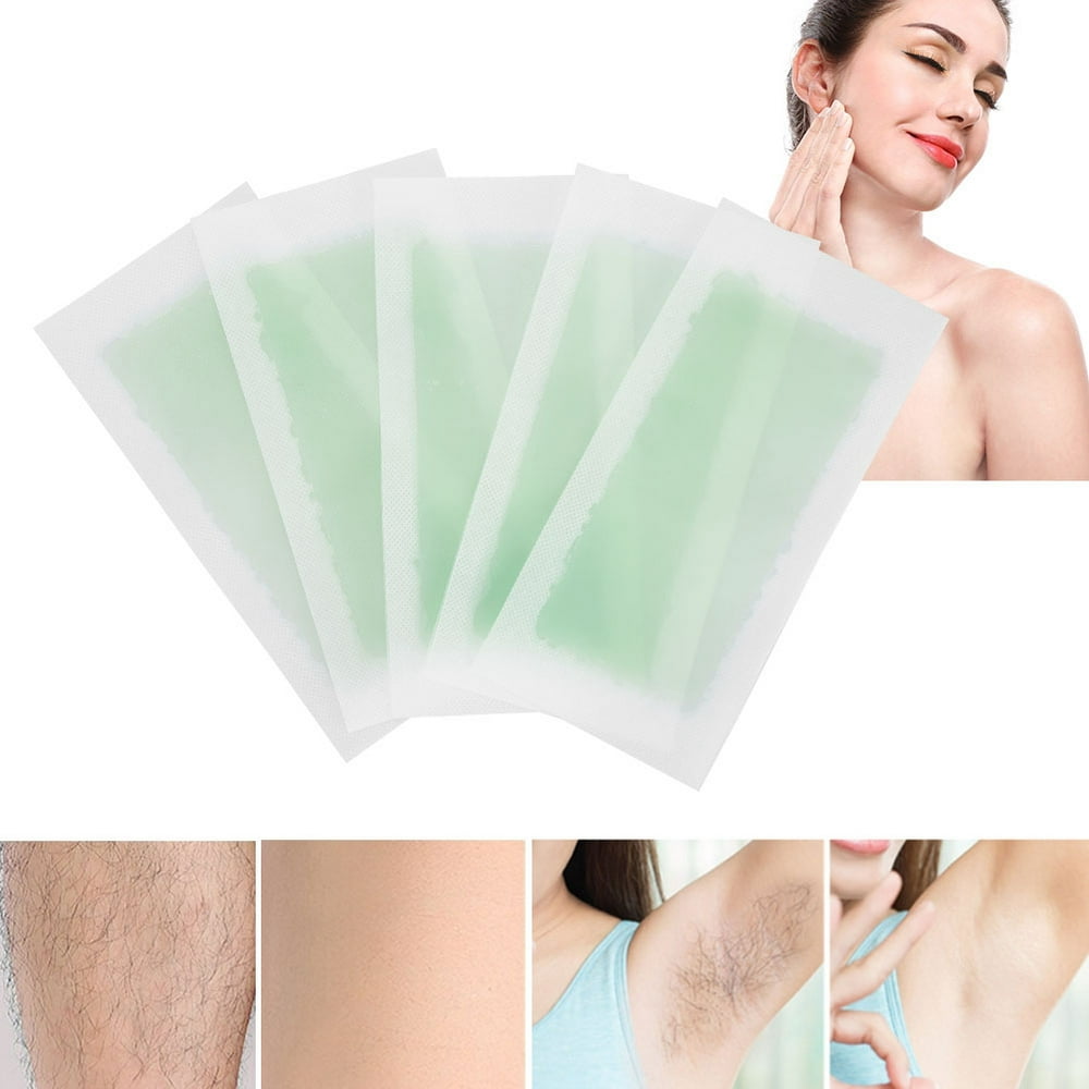 FAGINEY Depilatory Paper, Waxing Paper, 5pcs Disposable Face Body Hair