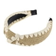 thumbnail image 4 of Unique Bargains 1 Pc Headband Yarn-edge Knotted Hair Accessories for Women Coffee Color, 4 of 5