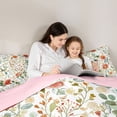 thumbnail image 4 of Homewish Rustic Flower Floral 7-Piece Twin Bedding Sets,Country Botanical Bedding Comforter Set,Red White Green Sheet Sets For Kids,Super Cozy Room Decor Reversible, 4 of 8
