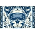 thumbnail image 1 of EREHome Set de 6 Sets de Table Pirate Crâne Floral avec Support 12x18 Pouces, 1 of 5