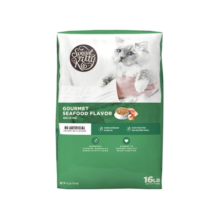 Special Kitty Gourmet Formula Seafood Blend Flavor Dry Cat Food, 16 lb Bag