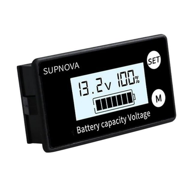 Indicador de capacidad de batería, voltímetro, litio LiFePO4, CC 8V-100V Estilo6