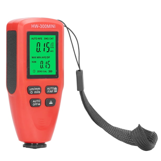 Medidor De Espesor De Espesor De Pintura De Automóvil Medidor De Espesor De Recubrimiento Digital Probador De Espesor De Pintura Automotriz Con Sonda Dual F Nf Para Recubrimiento