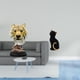 thumbnail image 2 of Figura decorativa de resina con cabeza de gato y tigre, ideal para decorar escritorios, entradas, salas de estar, estanterías, o pasillos., 2 of 8