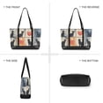 thumbnail image 6 of FORMRS Canvas Laptop Tote Bag for Women with 15.6" Computer Compartments Shoulder Handbag, Cats and Hearts, 6 of 7