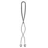 Peggybuy Anti-Lost Silicone Earphone Rope Holder Cable for JBL TUNE 115TWS (Black)