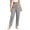 Gray, variant on Women's Straight Leg Ankle Pants Drawstring High Waist Ankle Pants with Pockets Loose Lightweight Laid-back Versatile Summer Casual Pants