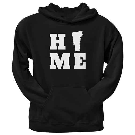 Vermont Home Black Adult Hoodie - X-Large
