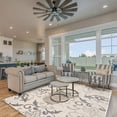 thumbnail image 2 of Linon Trio Chasm Hand Tufted Polyester 8'x10' Area Rug in Ivory, 2 of 6