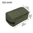 thumbnail image 3 of 6.5x2.5x4 In Printed Makeup Bag Organizer with 5 Compartments Travel Toiletry Pouch Bag Crocodile Pattern, 3 of 6