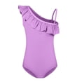 thumbnail image 2 of Hessimy Girl One Piece Swimsuit Kids Bathing Suit,Sun Protection,Breathable Quick-Dry,Adjustable Strap,Stretchy(Purple,1-2 Years), 2 of 2