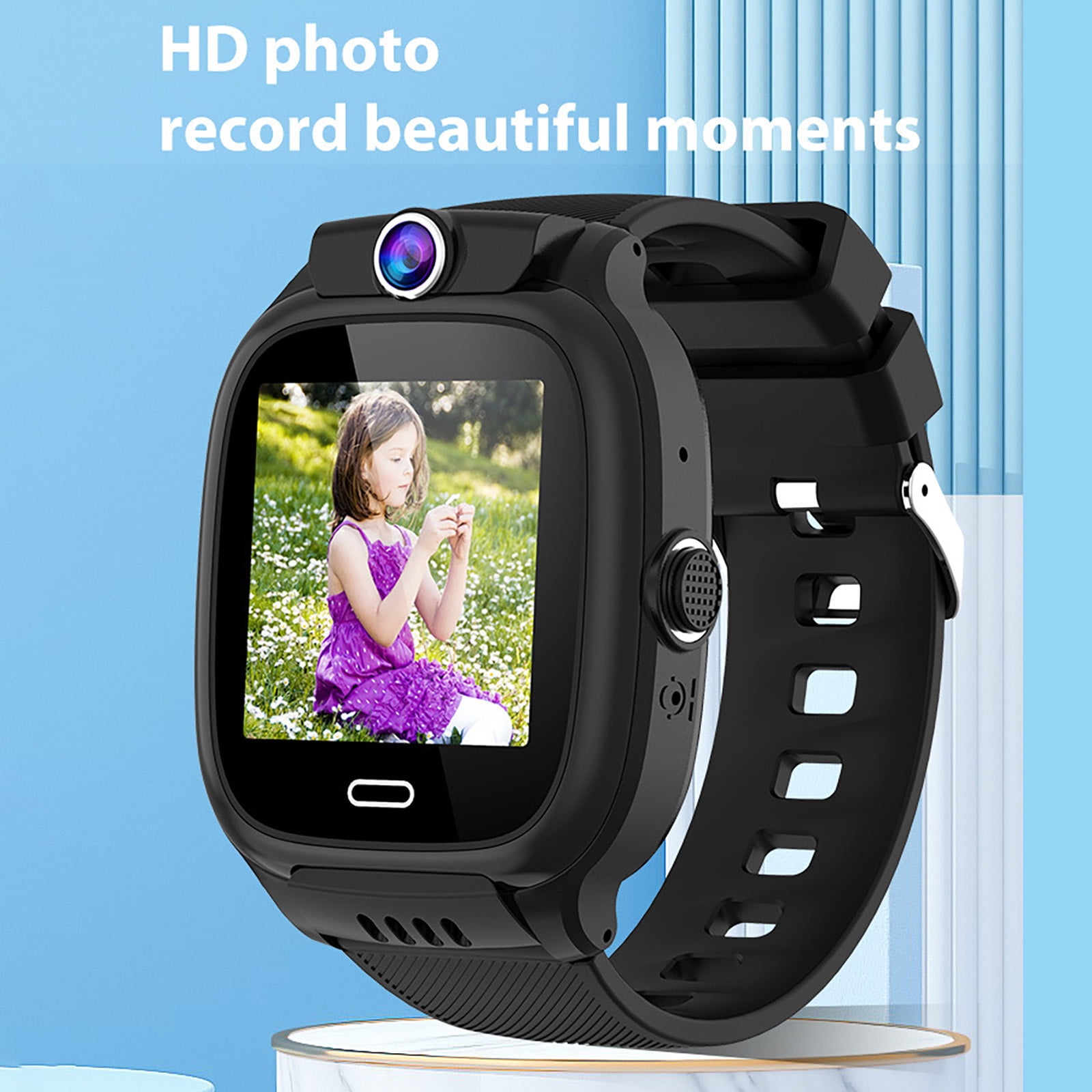 Kids Waterproof Smart Watch Smart Watch for Kids Touchscreen Kids Watches with Video Alarm Camera Toys for Girls Boys 3-12 Years Old Birthday Activity Trackers and Smartwatches