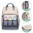 thumbnail image 4 of Mochila cambiadora multifuncional impermeable para bebé, con cambiador, correas para cochecito, bolsa a prueba de golpes para computadora portátil, bolsas con aislamiento para biberones,, 4 of 7