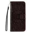 thumbnail image 3 of SaniMore for iPhone 14 Pro Max Case with Card Holder, Embossed Magnetic Wallet Soft TPU + PU Leather Cover with Practical Bracket + Detachable Hand Strap Shockproof Protective Shell, Brown, 3 of 8