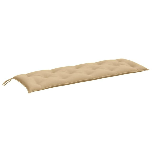 Cojín VidaXL para banco de jardín, antideslizante, color beige, 150 x 50 x 7 cm