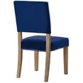 thumbnail image 4 of Modern Contemporary Urban Design Dining Kitchen Room Side Chair, Fabric, Navy Blue, 4 of 4