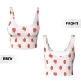 thumbnail image 6 of Uemuo Strawberry Pattern Women's Sports Bra - High Impact Support, Breathable, and Comfortable Athletic Bra for Running, Yoga, and Workouts, 6 of 9