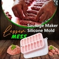 thumbnail image 6 of Snmubt Sausage Maker DIY Hot Dog Ham Baking Form Kitchen Making (Pink), 6 of 8