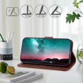 thumbnail image 3 of For iPhone 16 Plus Case Solid Color Leather Folding Stand Wallet Leather Phone Cover - Champagne, 3 of 5
