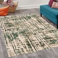 thumbnail image 2 of Grunge Decorative Rug, Abstract Paint Manifold Complicated Mixed and Lines Print Illustration, Quality Carpet for Bedroom Dorm and Living Room, 6 Sizes, Army Green, by Ambesonne, 2 of 4