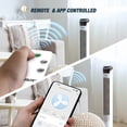 thumbnail image 2 of Gusto 33" Bladeless Tower Fan, 3-Speed Electric Fan with LED Display and WiFi Function, White, 2 of 10