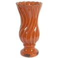 thumbnail image 1 of A&B Home Cora Waves Floral Vase, Orange, 6.5 by 13-Inch, 1 of 1