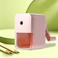 thumbnail image 1 of EGNMCR Home Office Furniture Hand Crank Pencil Sharpener Auto Feed With Alloy Steel Blade And Transparent Shavings Container For Standard 6.9 8mm Pencils Plastic pencil sharpener, 1 of 6