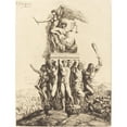thumbnail image 2 of François-Nicolas Chifflart 15x18 Gold Ornate Wood Frame and Double Matted Museum Art Print Titled - The Triumph of Justice and Truth (1865), 2 of 4