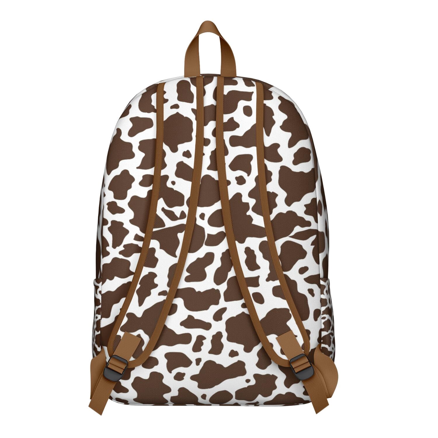 Farmhouse Cow Print Backpack, Vintage Country Style School  display picture 3