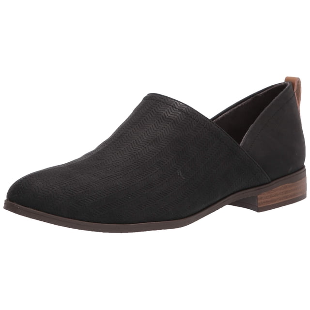 Zapatos Dr. Scholl's Ruler para mujer, mocasines negros sin cordones, talla 9.5