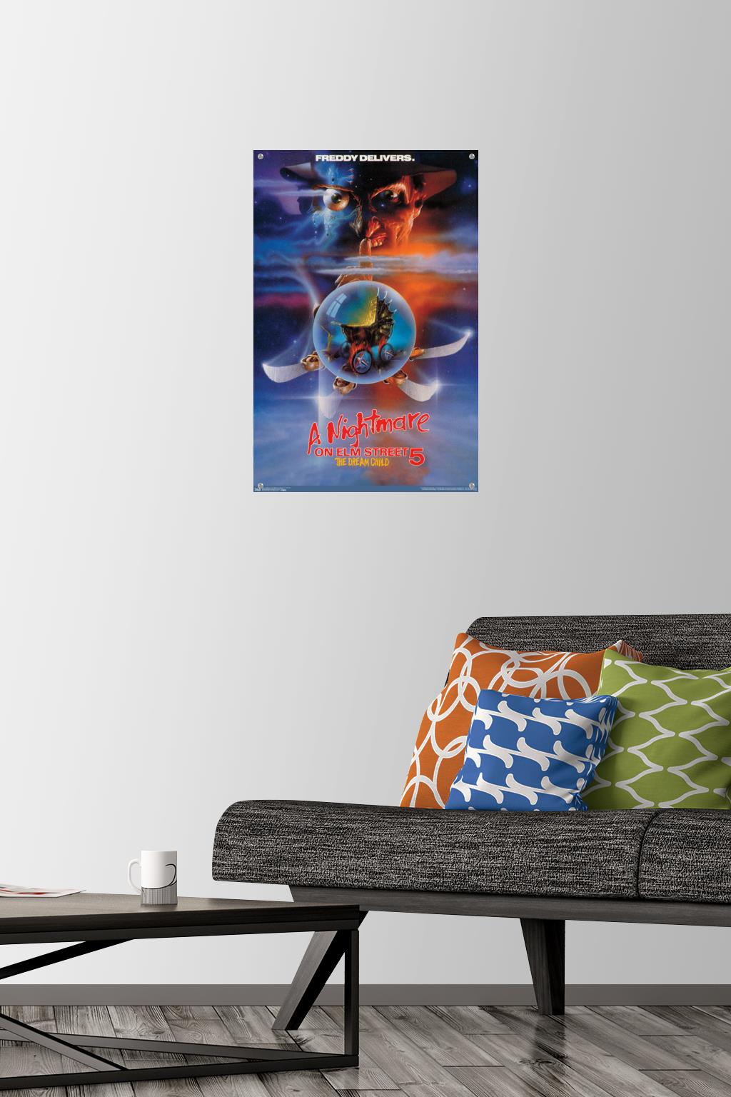 A Nightmare on Elm Street 5: The Dream Child - One Sheet Wall Poster with Pushpins, 14.725" x 22.375"