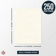 thumbnail image 6 of New White Parchment Cardstock – Great for Certificates, Menus and Wedding Invitations | 65Lb Cover (176gsm) | 8.5 x 11” | 250 Sheets per Pack, 6 of 6
