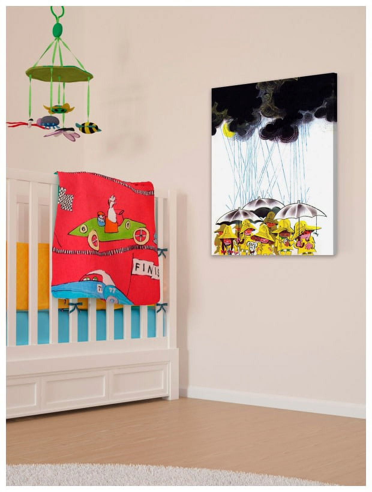 Marmont Hill "Heavy Rain" by Curtis Painting Print on Canvas