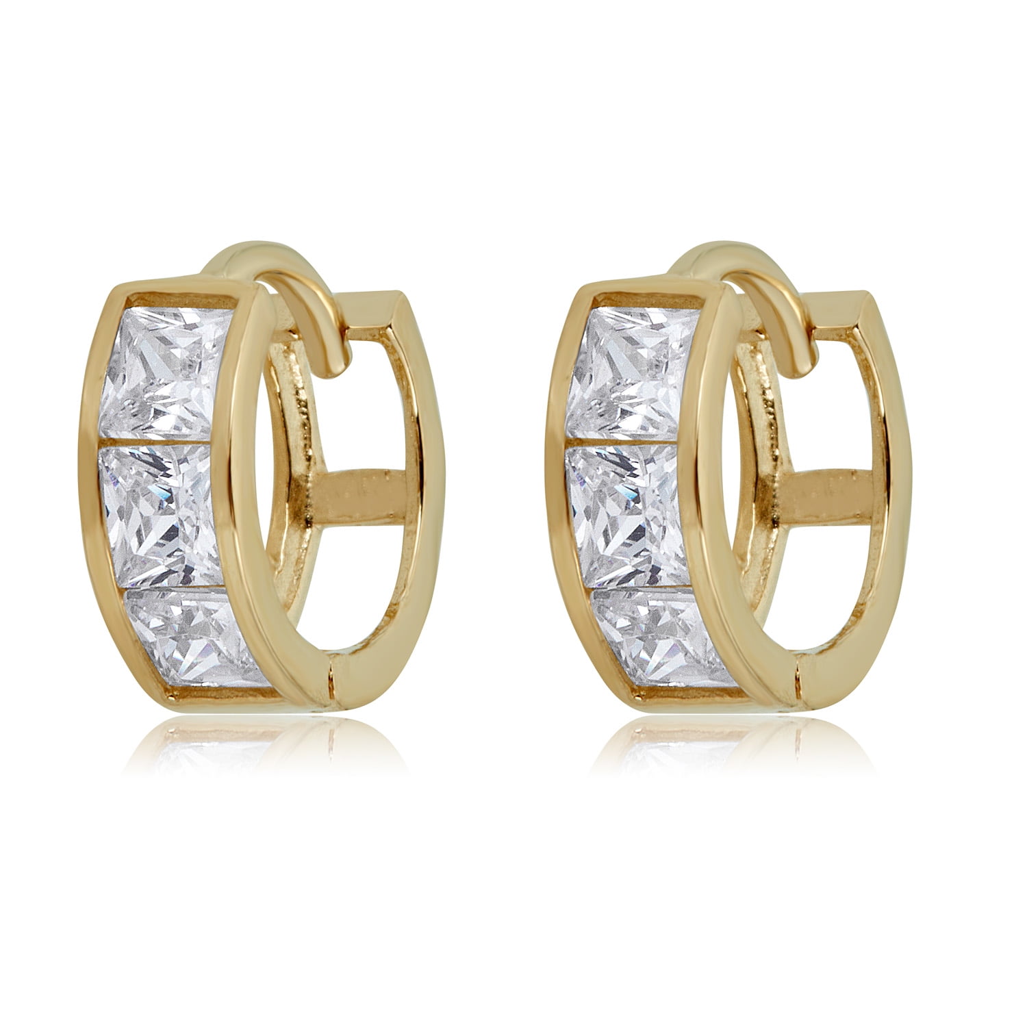 fake diamond hoop earrings