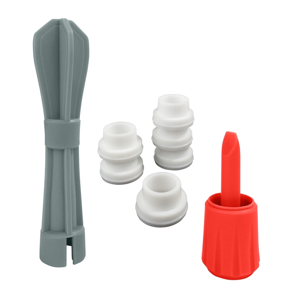 Home Solutions Plastic Antimicrobial All-in-One Toilet Seat Tightening & Installation Kit, Tubular